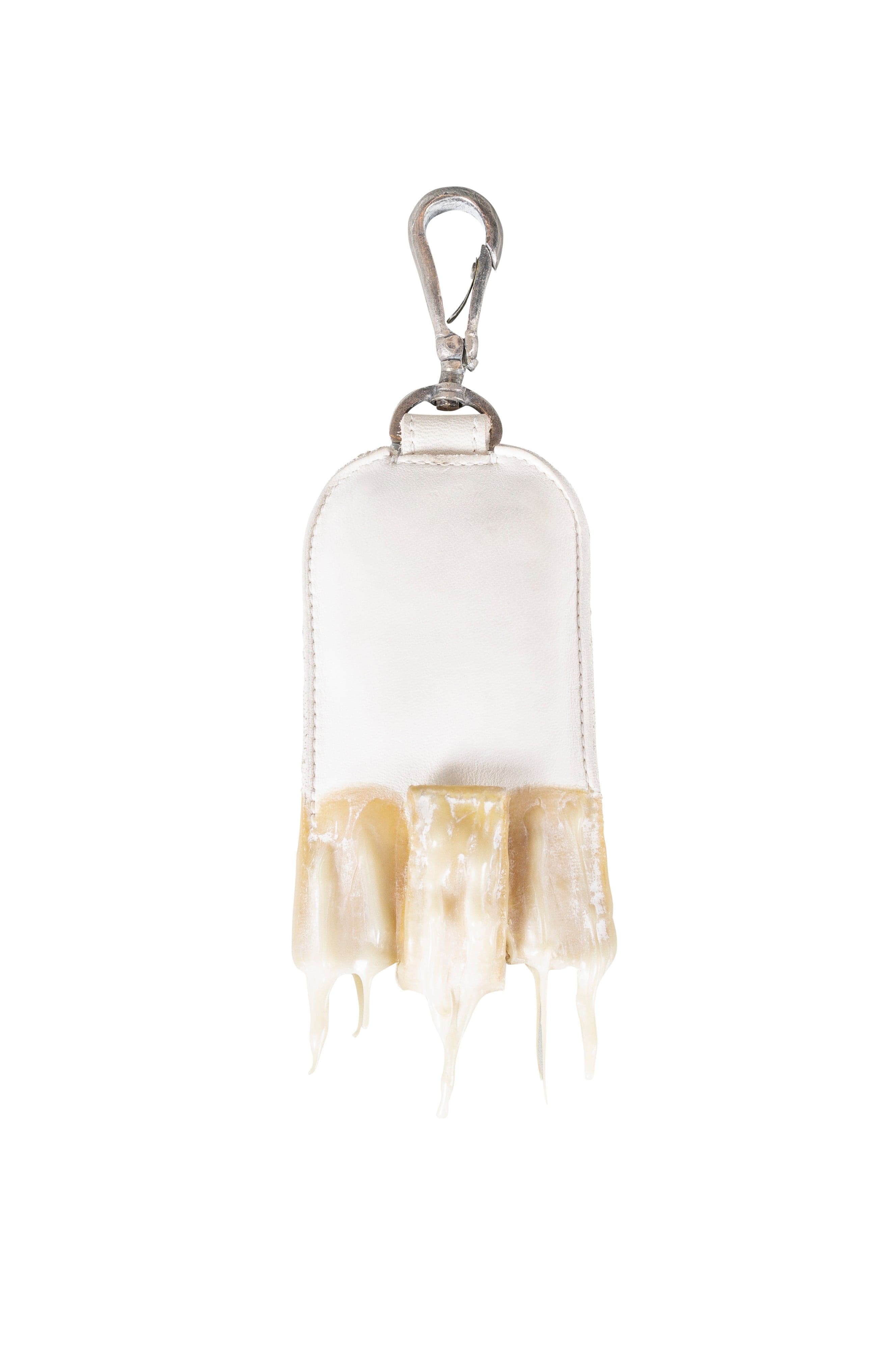 Silver Hook Drip Rubber Key Leather Case