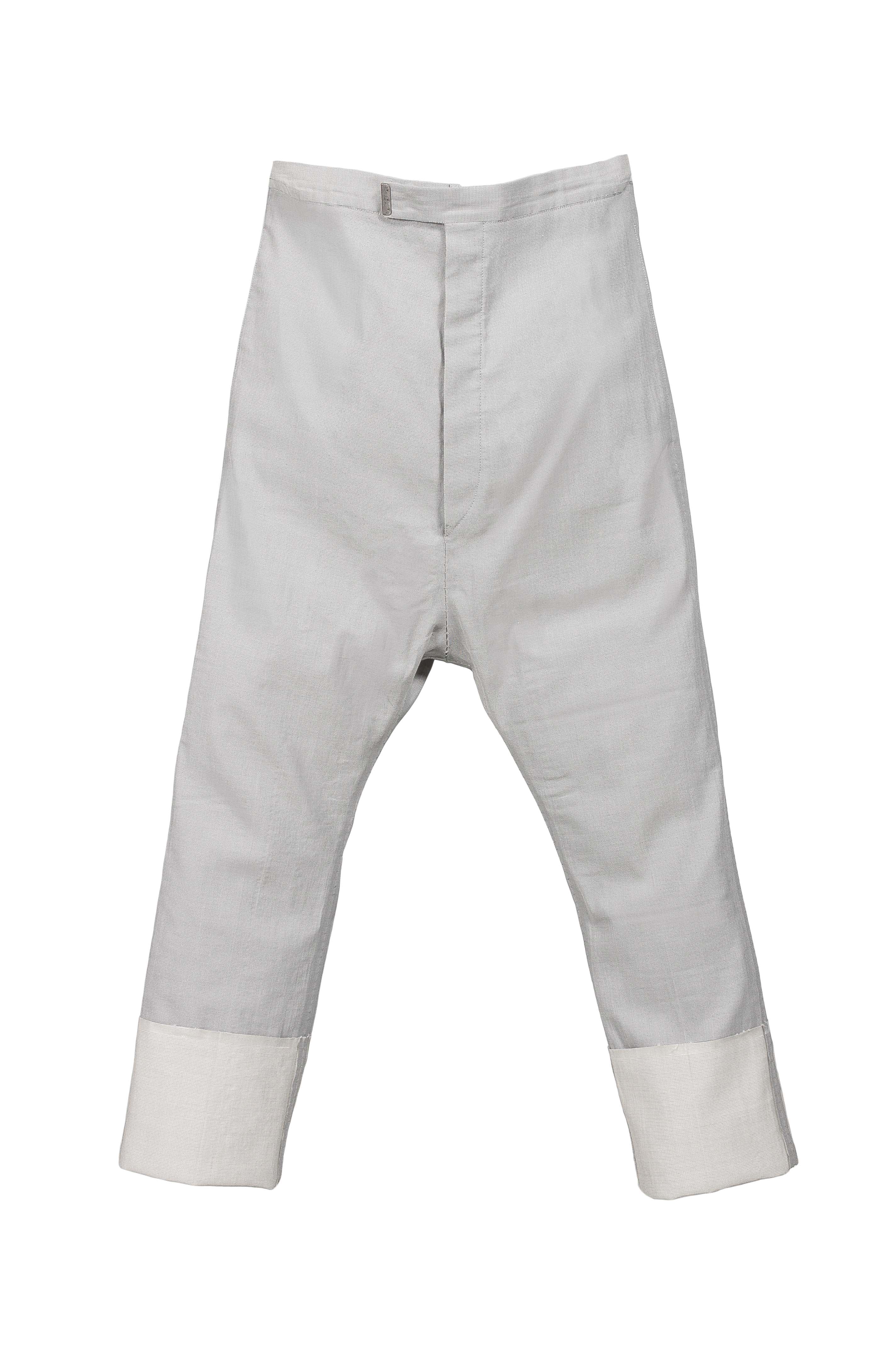 Stirred Chain Seam, Long Crotch Ankle Trousers