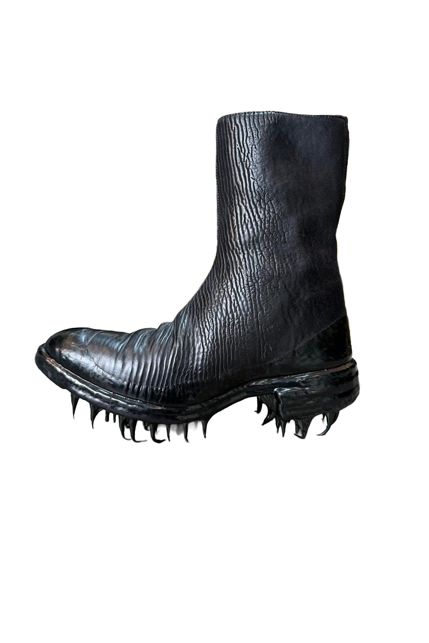 Object Dyed Lined Rubber Drip Diagonal Zip Goodyear Boot