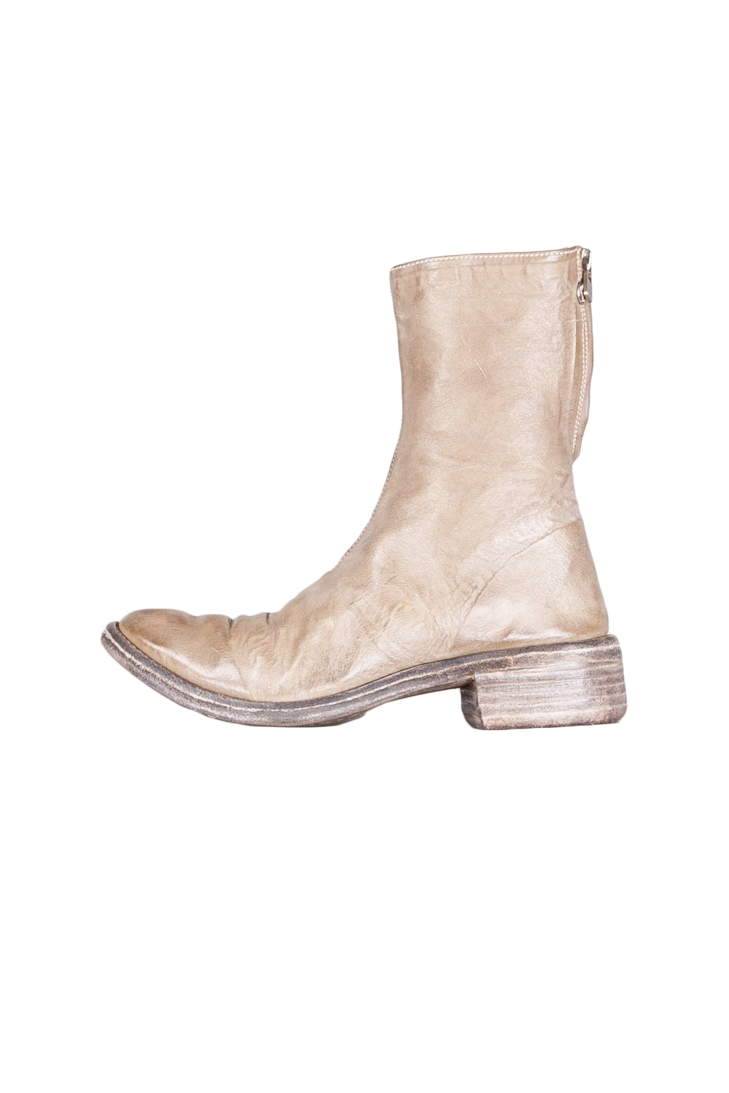 Object Dyed Lined Diagonal Zip Goodyear Boot