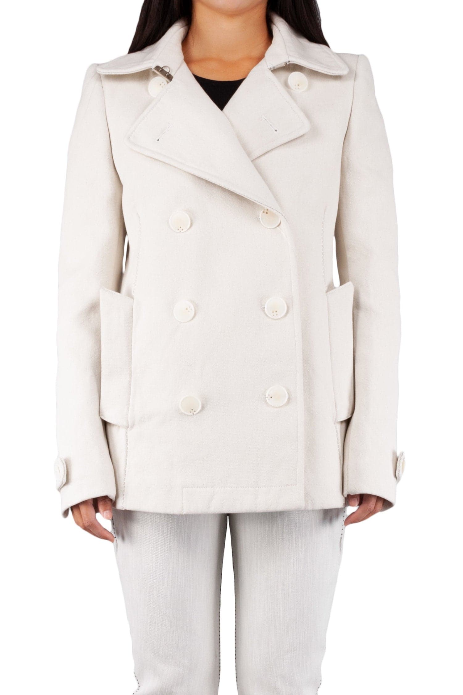 Unlined Visible Overlock One Piece Dead End Caban