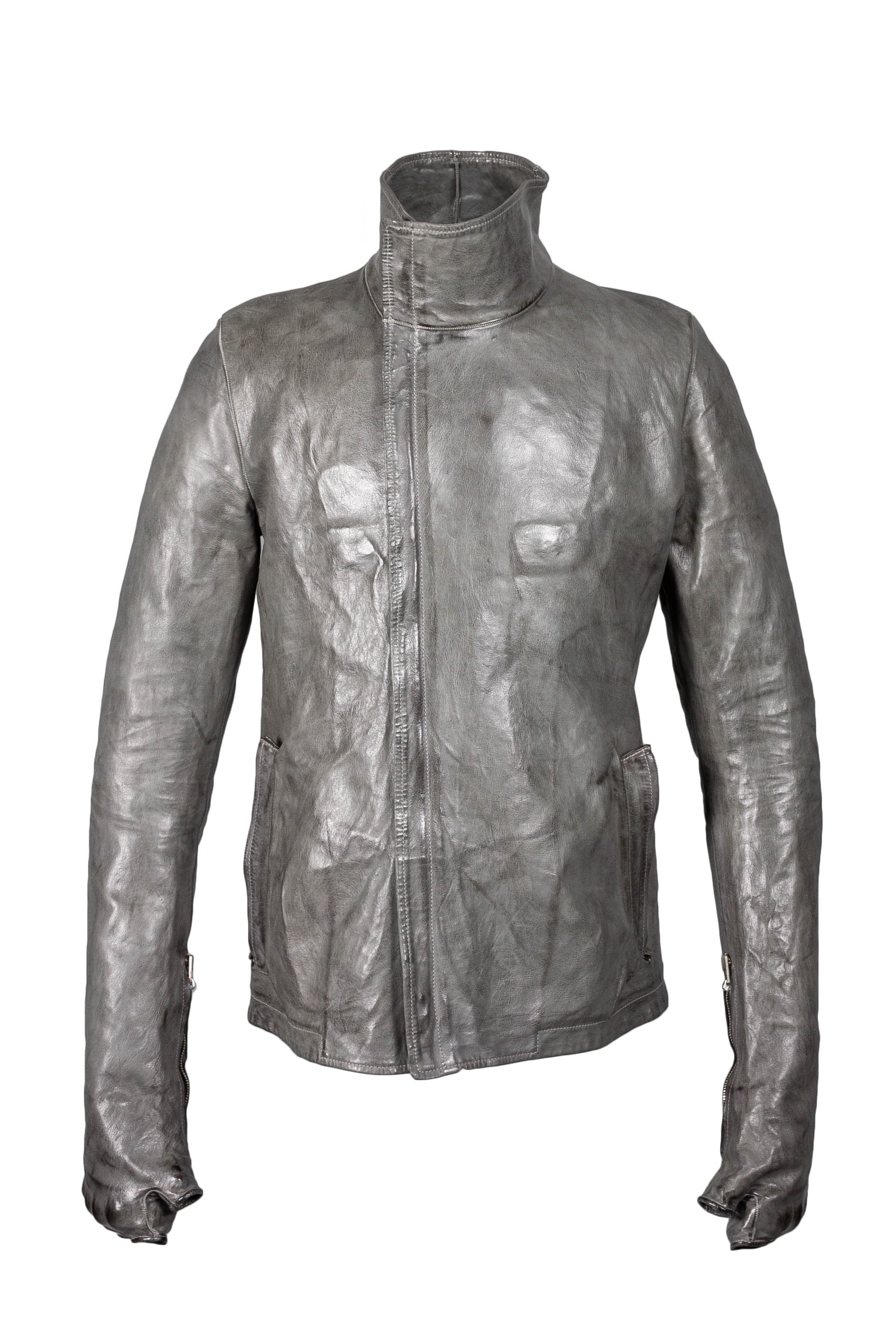 Object Dyed Spine Elbow and Hand Leather Jacket