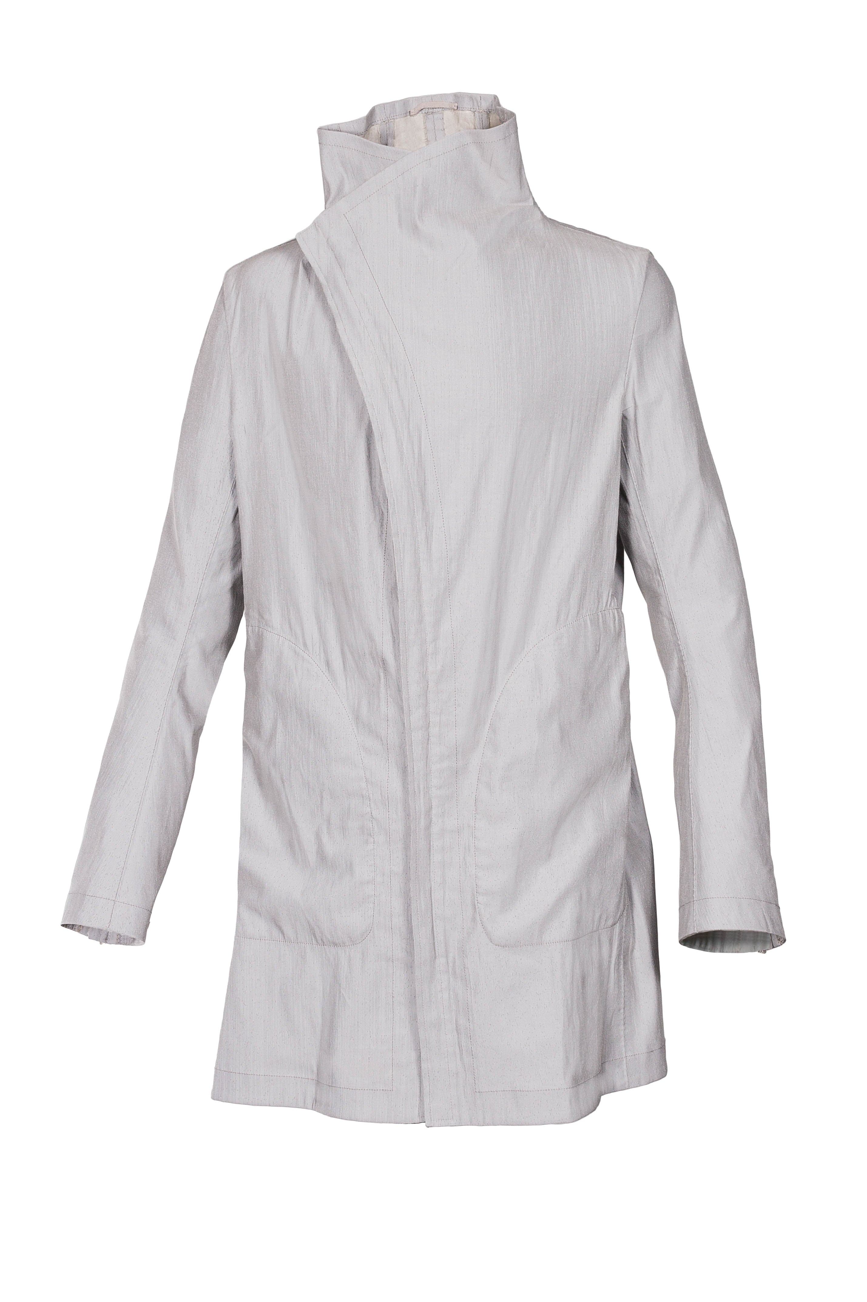 Stirred Chain Seam Prosthetic Elbow Button Down Parka