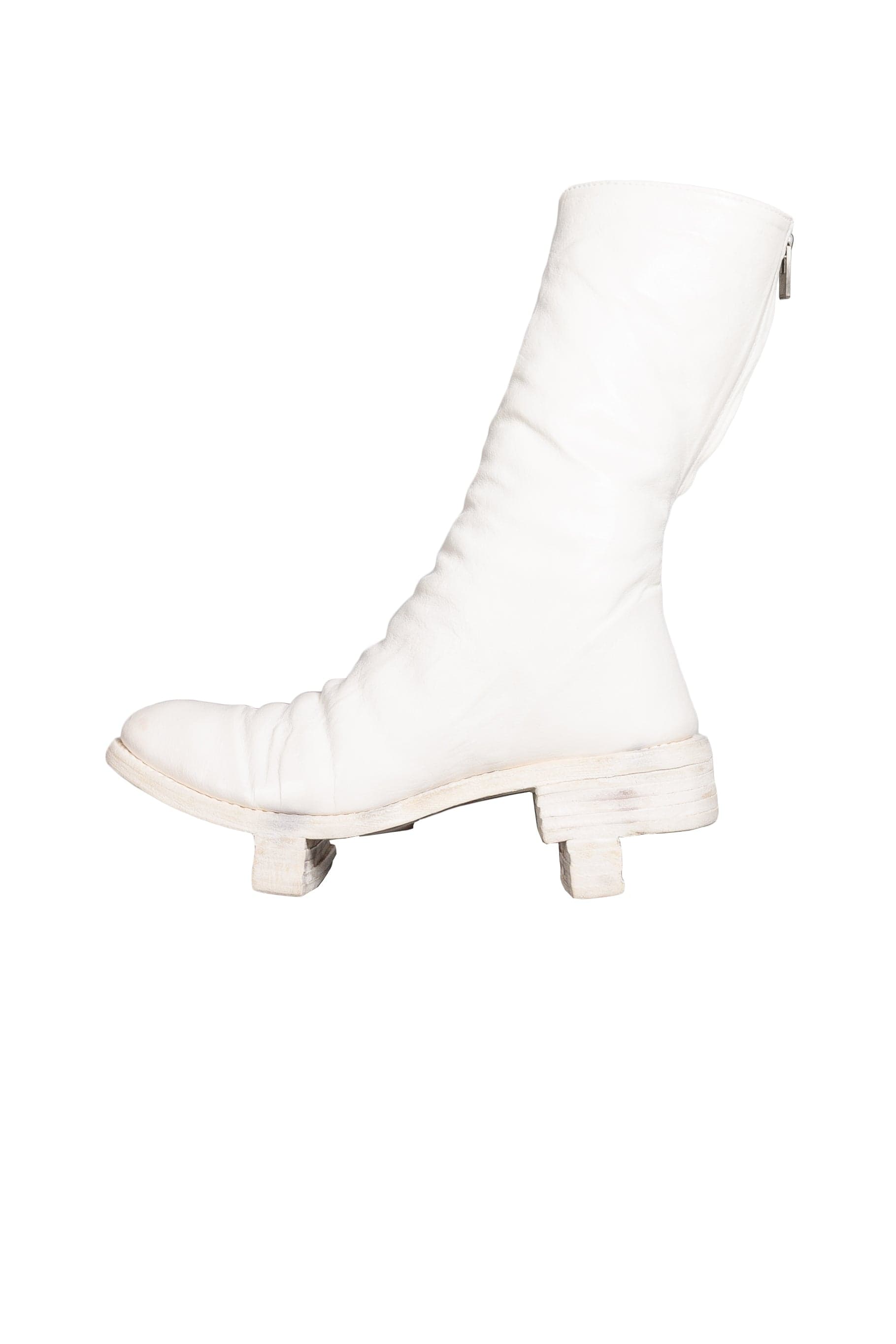 Object Dyed No Seam Diagonal Zip Geta Boot