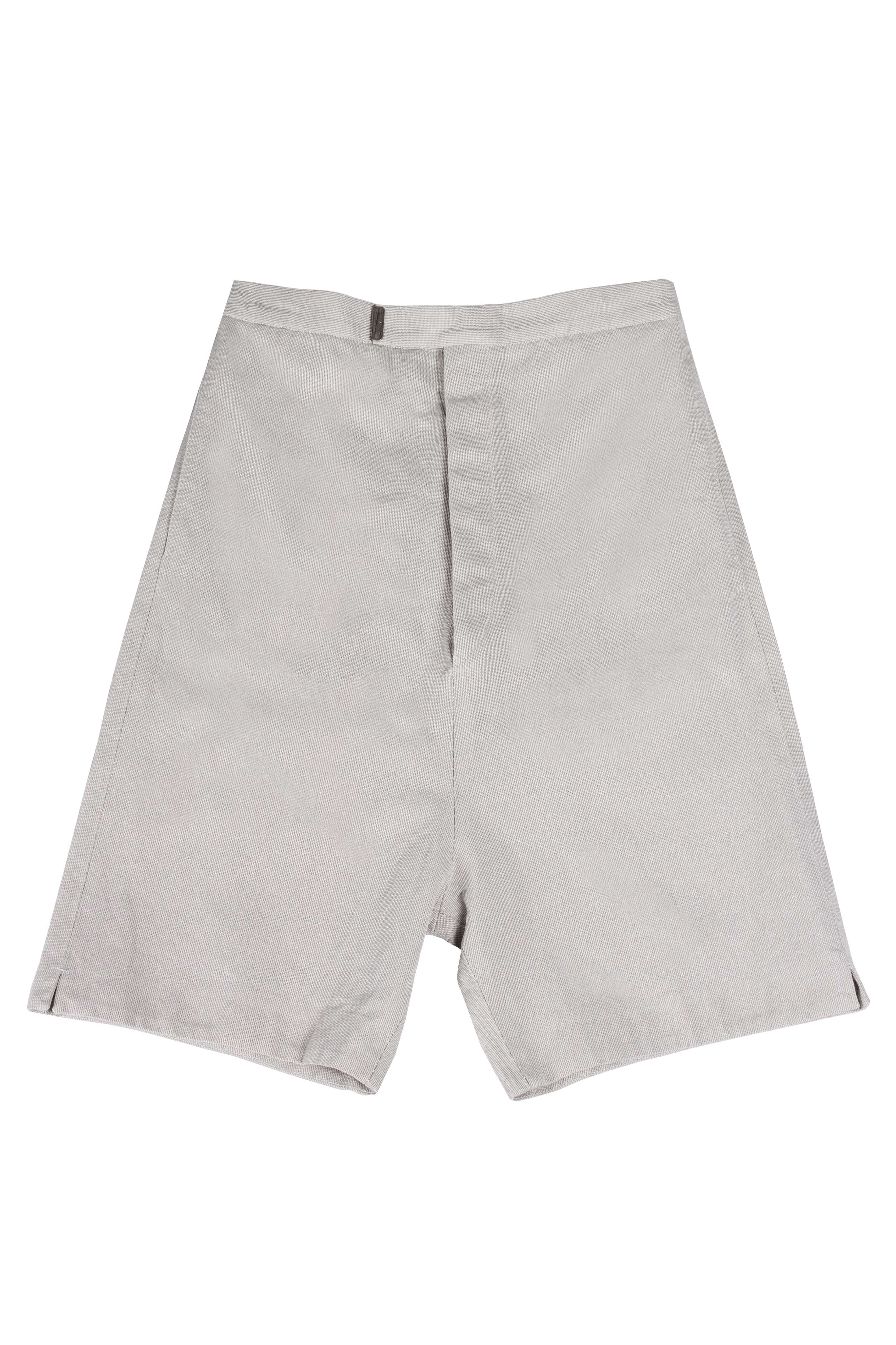 Stirred Chain Seam Long Crotch Knee Trousers