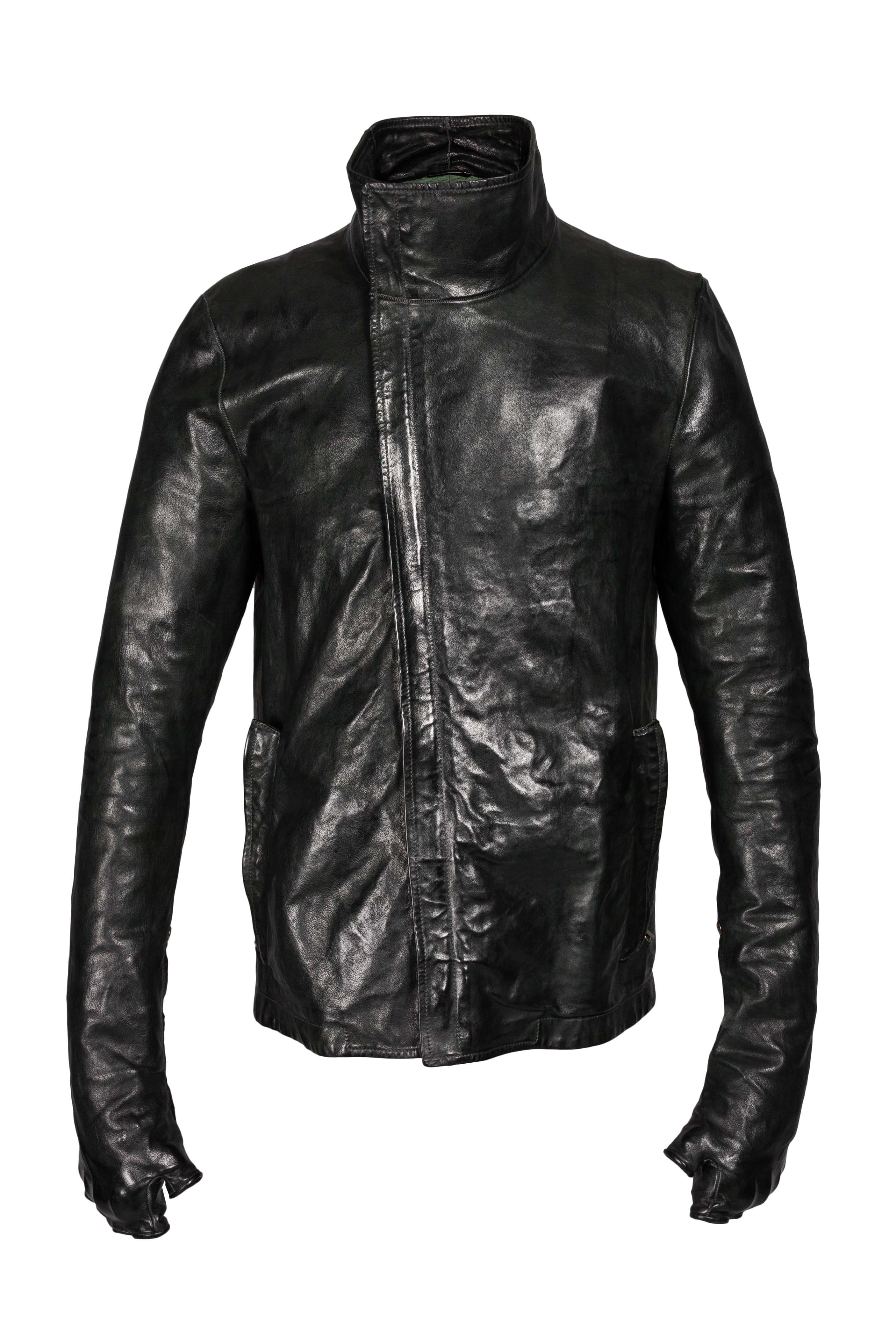 Object Dyed Spine Elbow and Hand Leather Jacket