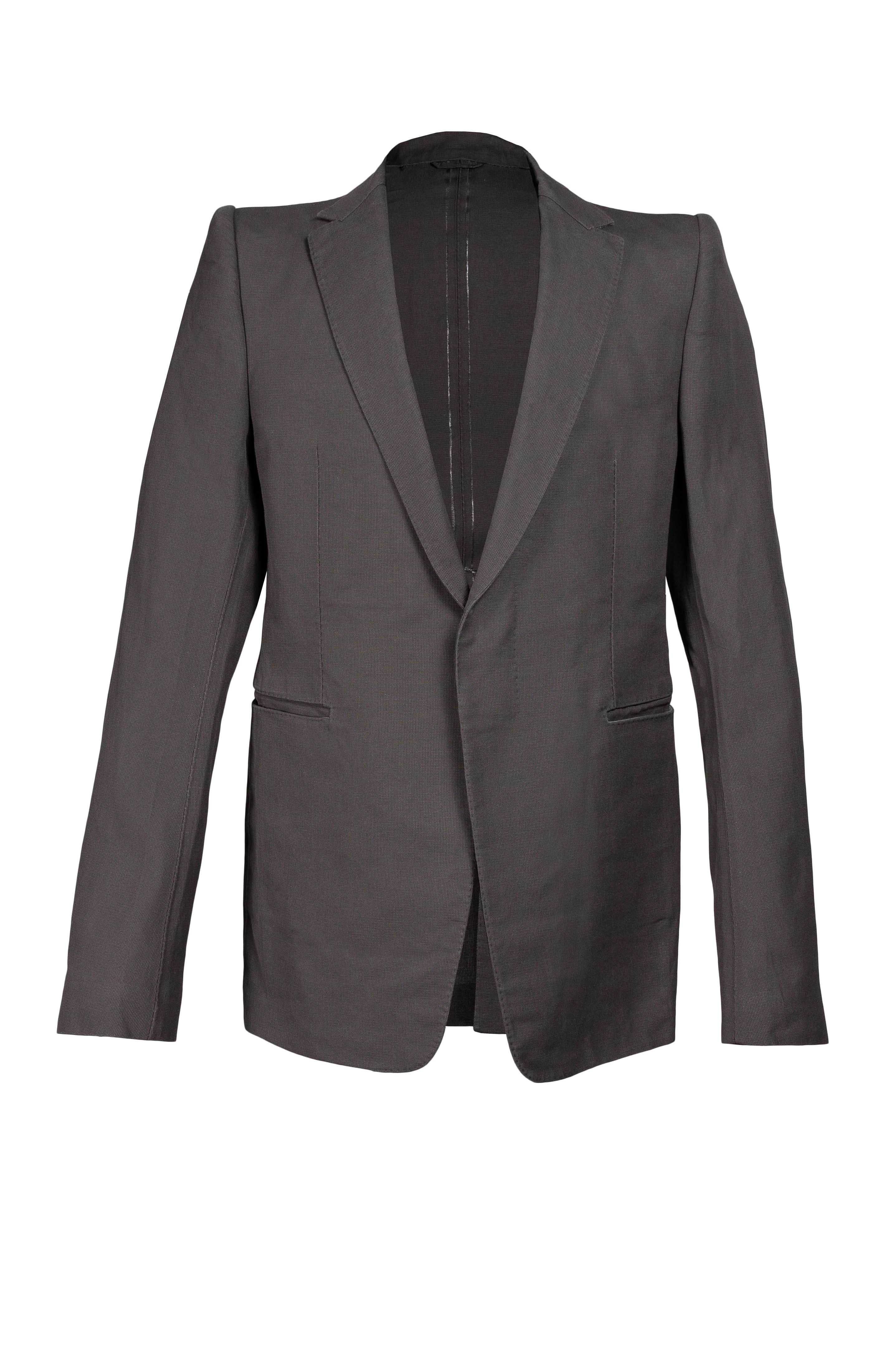 Stirred Unlined Chain Seam, 1 Button Jacket