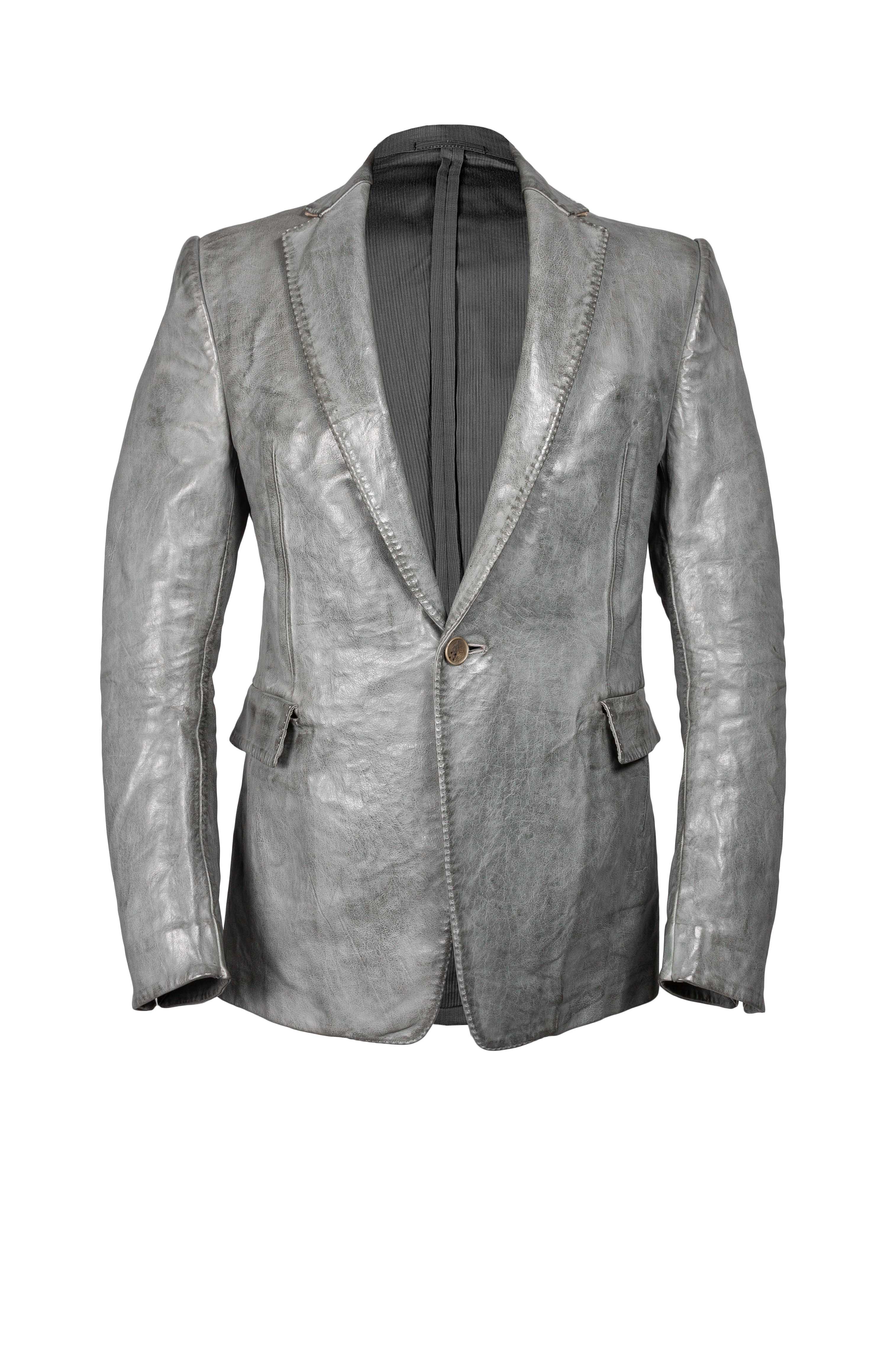 Object Dyed Arthostic Elbow Lined Unlined Leather Jacket