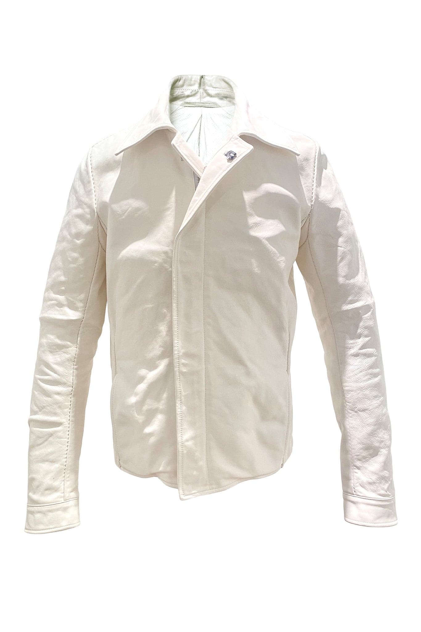 Object Dyed Lined Overlock Leather Jacket