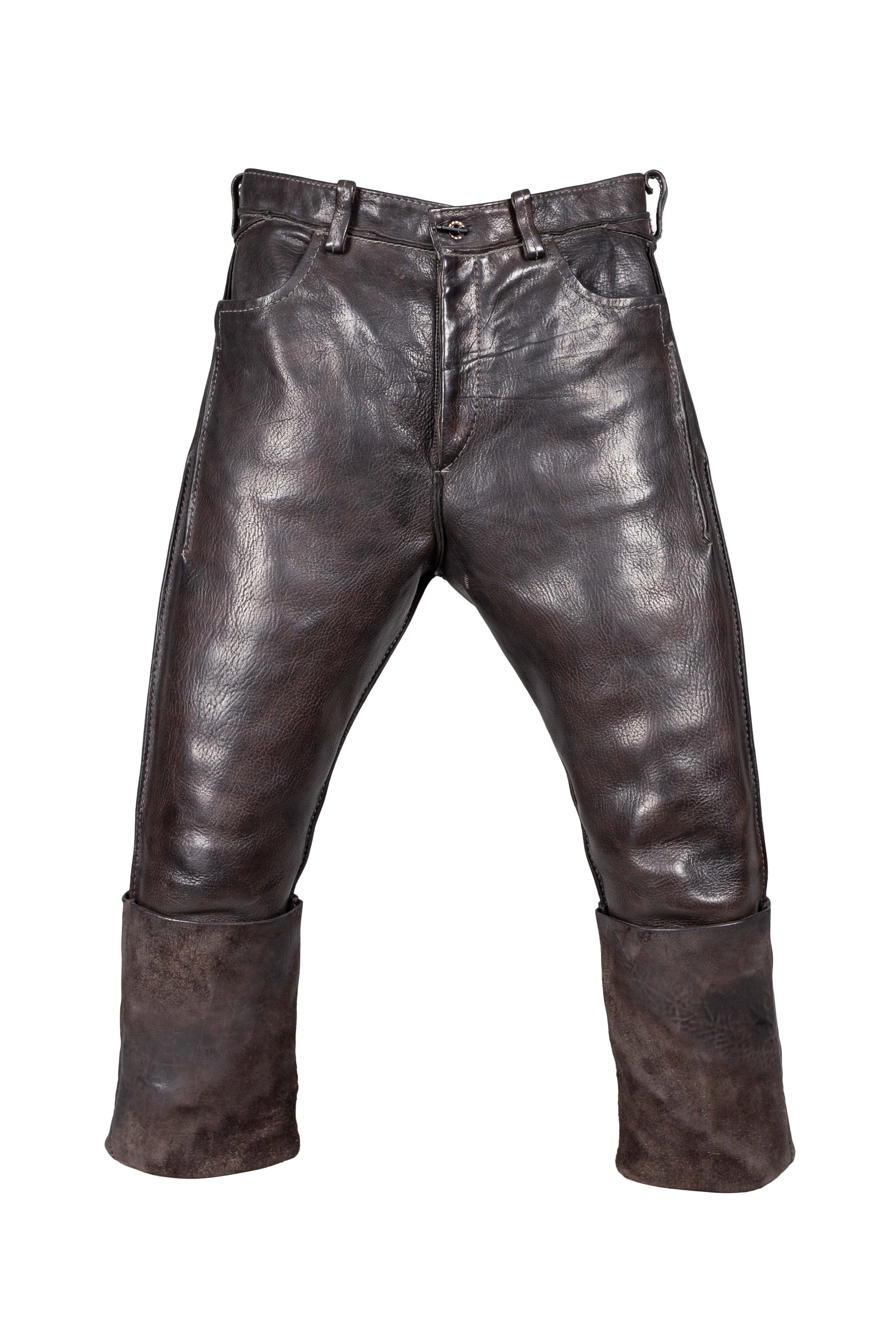 Four-Pocket Pony Leather Trousers