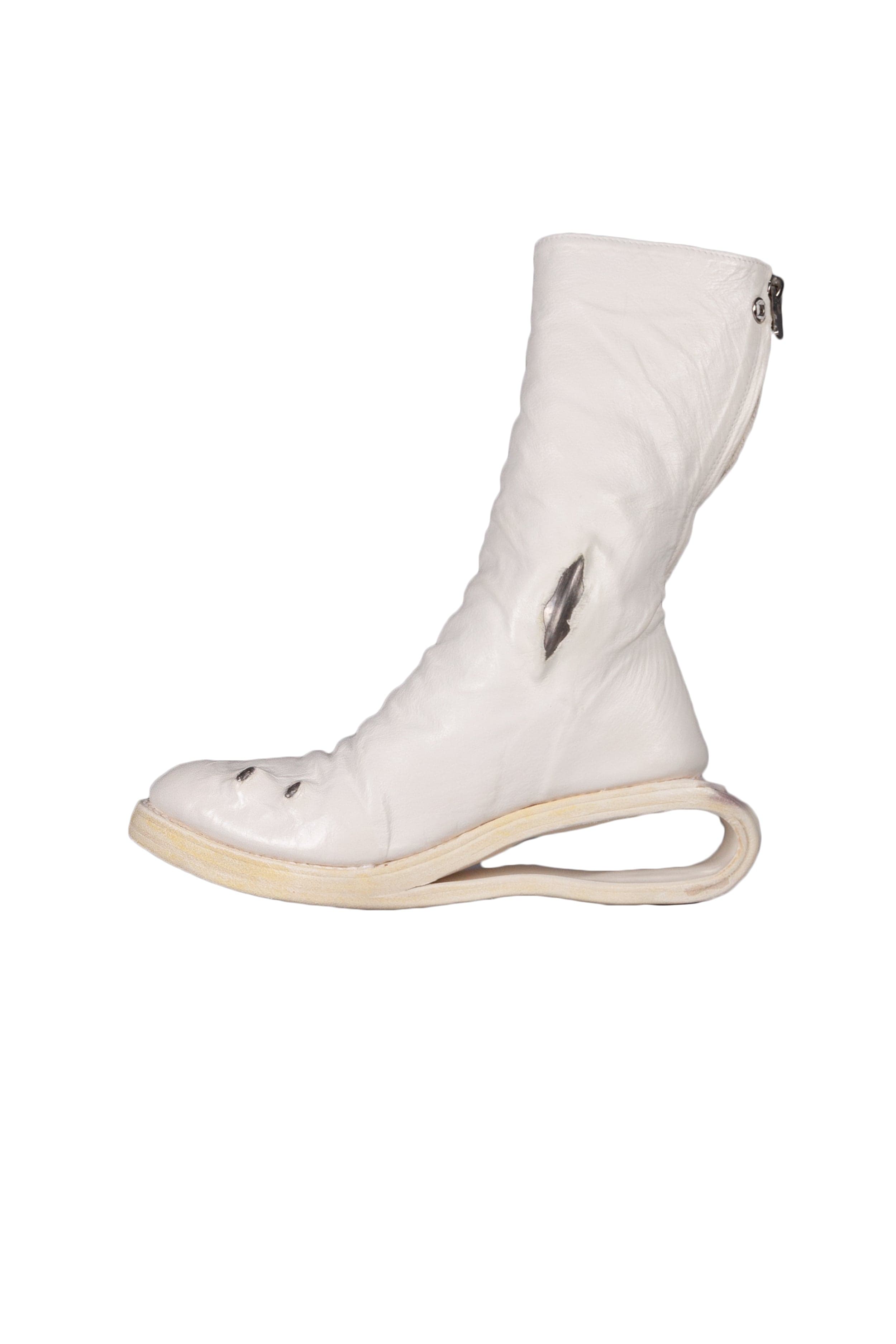 U-Sole Prosthetic Diagonal Zip Lined Goodyear Boot